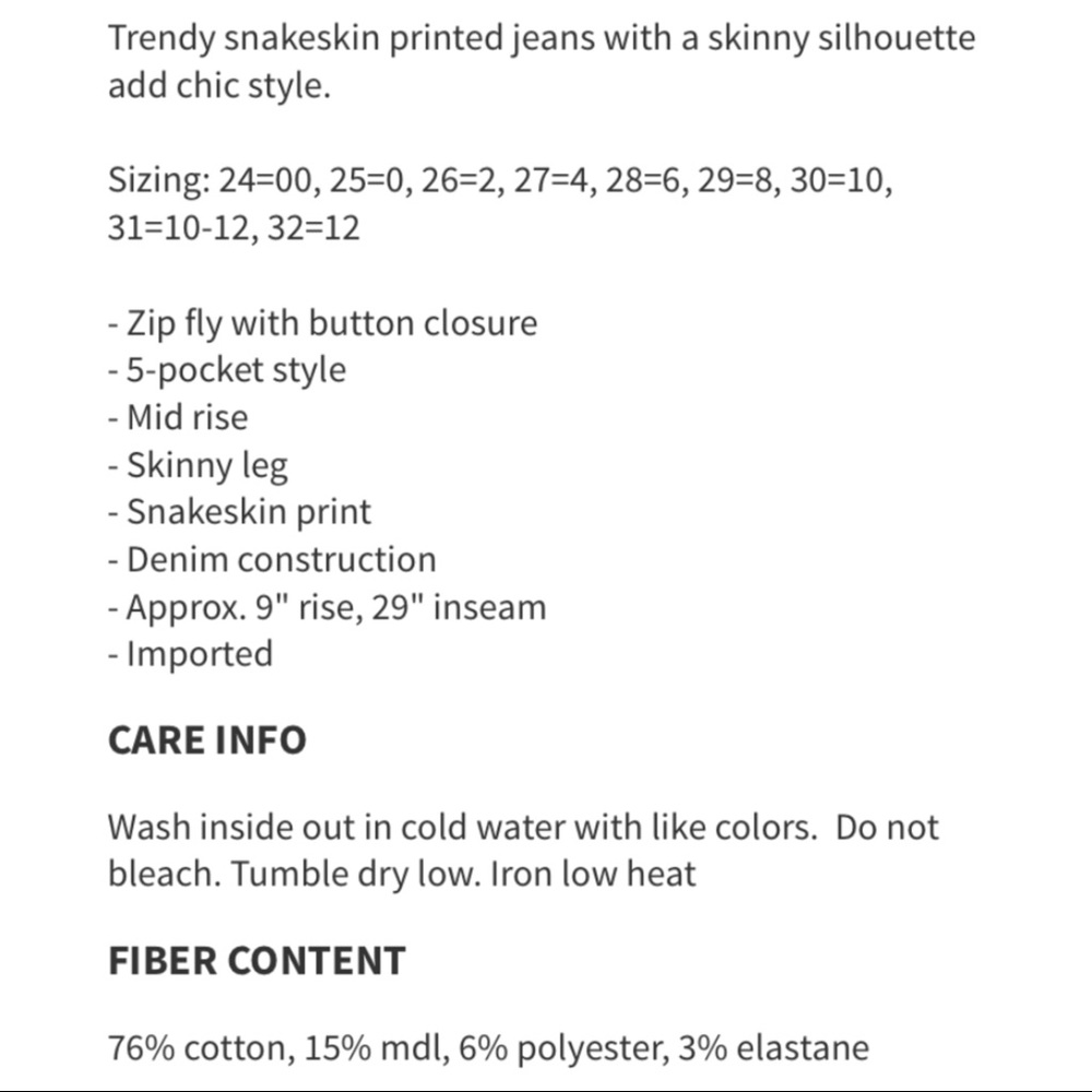 FRAME $220 Le Skinny Tonal Python Print Jeans - Picture 15 of 15